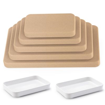 ORIISIN Deep Rectangle Pottery Molds - 5 Pcs Slump Molds for Handbuilding, Plate Forming