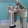 Corner Rounder Cutter Machine, Corner Rounder Cutter Machine Paper Corner Punch,2 Dies R6 R10 Corner Cutter with Paper Press Device, 1.2/ 30mm Thickness, for ID Cards, Paper Crafts, Laminating view 2