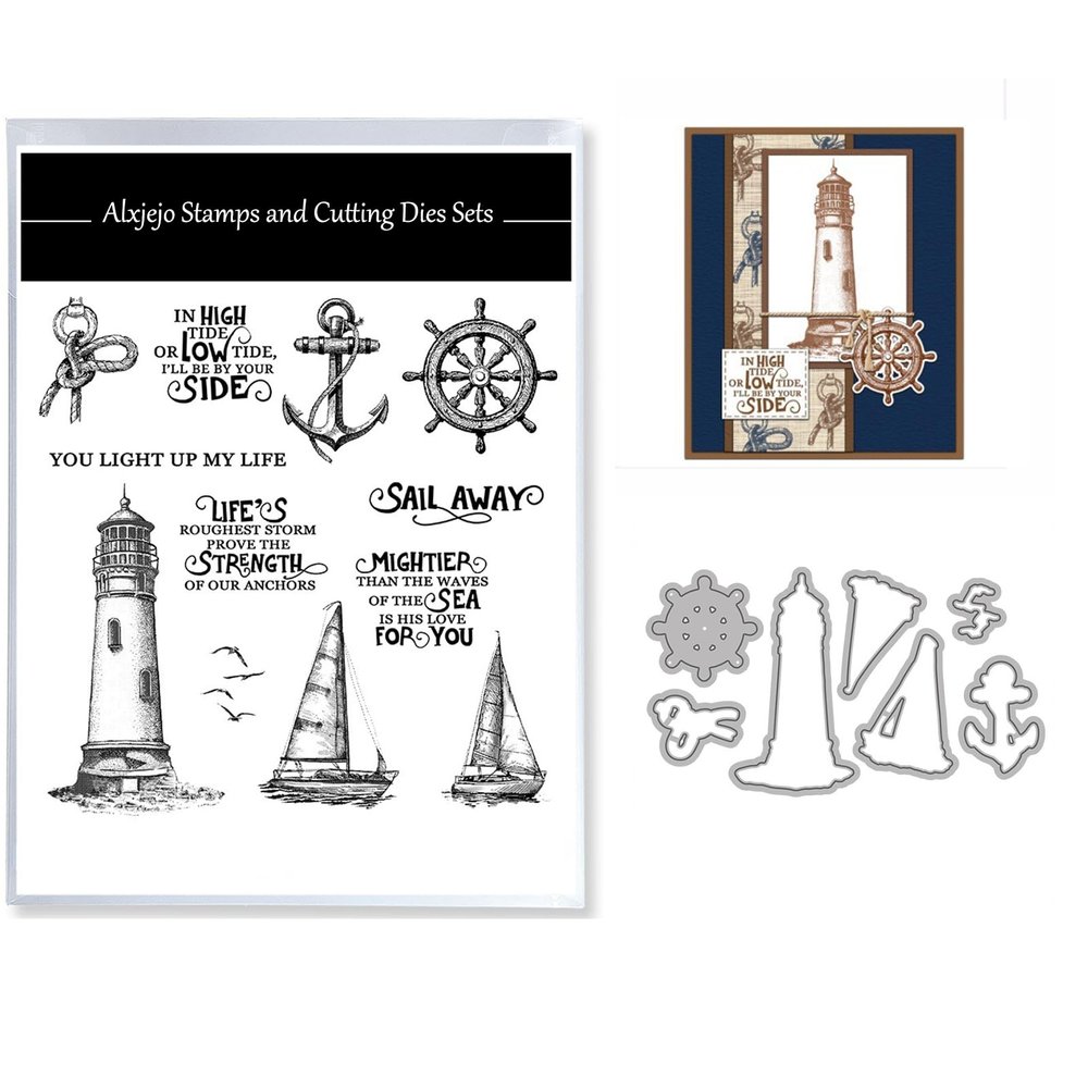 Alxjejo 2025-2026 Stamps and die cuts for Card Making,Metal Dies&Silicone Makeing for DIY Card Birthdays,Valentine's Day Christmas Stamps and Dies for Card Making,Thanksgiving
