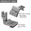 Fbshicung 3PCS Industrial Piping Feet #P5 P50 P5W Double Gathering Pleated Shirring Presser Foot for Sewing Machine JUKI Brother Singer view 2