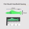 NineTribe Basics Fish Mouth Automatic Needle Threader - Quick Sewing Machine Loop Needle Threaders,Machine Accessories for Women,DIY Tool,Easy Selfthread Needle Threaders Tool (10) view 4