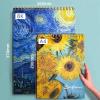 MFQLL Blank Sketch Book for A4/8K 30/40/60 Sheets Spiral Upward Flipping Coil Art Book Sketching Art Students Painting Art Supplies(Starry Sky,A4 100g 60 Sheets) view 3