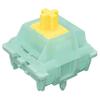 Zhouwang Gateron Goldenrod Yellow Pro Switches,5-Pin 55gf RGB LED Factory Pre-lubed Linear Switches for Mechanical Gaming Keyboard(108Pcs) view 1