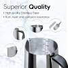 CasaCulina Candle Making Pouring Pot with Stirring Spoon, 32oz Stainless Steel Wax Melting Pot with Heat-Resistant Handle, Double Boiler Candle Making Pitcher with Dripless Pouring Spout Design view 4