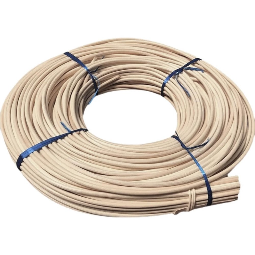 jweemax 32.80ft Natural Rattan Basket Round Reed Weaving Material for DIY Furniture Making, Chair Making, Wicker Weaving,Diameter 5mm