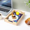 ARTopet 2Pcs DIY Diamond Tray Diamond Art Painting Creative Design Handmade Wooden Tray Dinner Plate Diamond Art for Coffee Living Room Home Organizer view 2