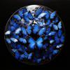 DIY Blue Butterfly Garland DIY Stamped Cross Stitch Kits for Beginners Easy 11CT Needlepoint Embroidery Counted Cross Stitch Kits Art Craft Wall Decoration and Gift 16x16inch(4) view 1