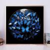 DIY Blue Butterfly Garland DIY Stamped Cross Stitch Kits for Beginners Easy 11CT Needlepoint Embroidery Counted Cross Stitch Kits Art Craft Wall Decoration and Gift 16x16inch(4) view 2