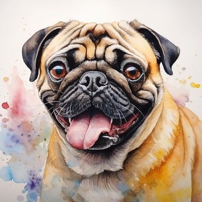 NineTribe Basics DIY Animal Cute Pug Dog DIY Stamped Cross Stitch Kits for Beginners Easy 11CT Needlepoint Embroidery Counted Cross Stitch Kits Art Craft Wall Decoration and Gift 16x16inch(1)