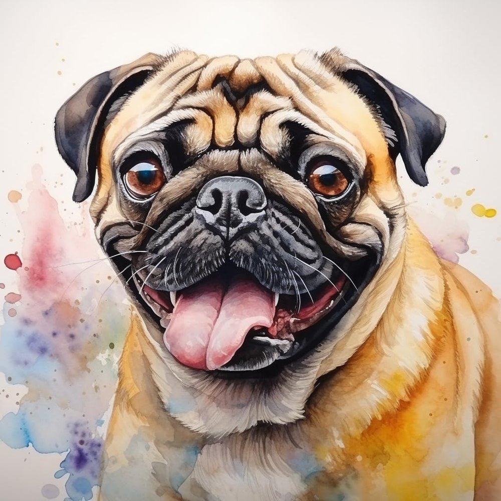 NineTribe Basics DIY Animal Cute Pug Dog DIY Stamped Cross Stitch Kits for Beginners Easy 11CT Needlepoint Embroidery Counted Cross Stitch Kits Art Craft Wall Decoration and Gift 16x16inch(1)