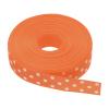 MECCANIXITY Grosgrain Ribbons 25 Yards 1 Inch Bright Orange with White Dots Ribbon Bow Decoration for Crafts Gift Wrapping Wedding view 1