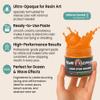 Eye Candy Resin Pigment Paste Highly Pigmented Epoxy Color, 2 oz, Solid Non-Metallic, Mixable for Custom Shades (Lone Star Orange) view 3