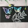 Annchaos Cutting Dies Metal Stencils Scrapbooking Tools DIY Embossing Template for Paper Card Making Album Arts Crafts Supplies (3D butterfly-9x12.6cm) view 3