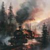 NineTribe Basics Steam Train Engine Past Trees 5D Diamond Art Painting for Adults Full Drill Round Diamond Paint by Number Kits for Beginners Gems Cross Stitch for Wall Decor 11.8x15.8inch(1) view 1