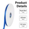 Lrybbon Double Face 3/8 Inch Royal Blue Satin Ribbon 50 Yards Fabric Ribbon for Gift Wrapping Bow Craft Flower Bouquet Wedding Sewing Decoration Accessories view 2