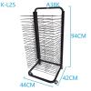 Foldable and Flip Up Art Drying Rack with Lockable Wheels, Painting Drying Rack for Classroom, Art Studio, Canvas Rack Art Storage - Sturdy Steel Construction, Ideal for Schools and Art Clubs, Black(2 view 2