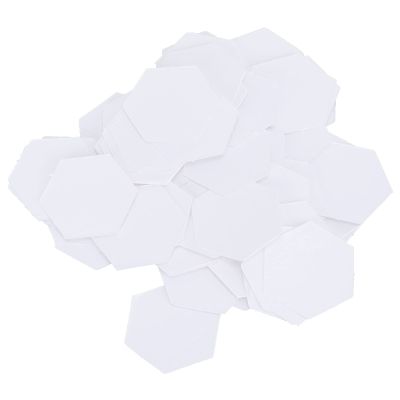 100Pcs Hexagonal Templates for Quilting, Sewing DIY Craft 16mm Stencil Set Compatible with Cutters and Fabric Marking Tools