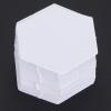 100Pcs Hexagonal Templates for Quilting, Sewing DIY Craft 16mm Stencil Set Compatible with Cutters and Fabric Marking Tools view 4