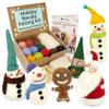 Woolbuddy Needle Felting Kit for Beginners & Adults Christmas Holiday DIY Felting Kit with Wool Roving, Felting Needles, Pad & Instructions Felting Kits for Adults Christmas Crafts & Gifts view 1