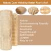 24"/36"/39.4" Width Natural Wicker Weaving Cane Webbing Roll,Handwoven Open Mesh Webbing Rattan Chair Caning Supplies,Cane Webbing Sheet For Rattan Wall Sconce Dresser Bed Frame Furniture Upcycle(36" view 3
