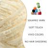 3 Pack Plush Chenille Chunky Yarn - Fluffy Velvet Yarn Crochet for Blanket Knitting and Crocheting - Soft Baby Yarns for Crocheting - Amigurumi Crochet Yarns 100g (87yds) (3 Milky White) view 2