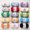 3 Pack Plush Chenille Chunky Yarn - Fluffy Velvet Yarn Crochet for Blanket Knitting and Crocheting - Soft Baby Yarns for Crocheting - Amigurumi Crochet Yarns 100g (87yds) (3 Milky White) view 4