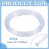 BENECREAT 10.9 Yard Plastic Boning Roll, 2mm PP Corset Strips Round White Webbing Boning for Lingerie Bra Sewing Accessories, Bridal Wedding Dress DIY Supplies view 2