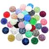 40pcs 8mm 10mm 12mm Mix Colors Druzy Natural Stone Convex Flat Back Resin Cabochons Suitable For Jewelry Accessories Supplies(9,10mm) view 2