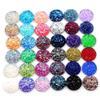 40pcs 8mm 10mm 12mm Mix Colors Druzy Natural Stone Convex Flat Back Resin Cabochons Suitable For Jewelry Accessories Supplies(9,10mm) view 3