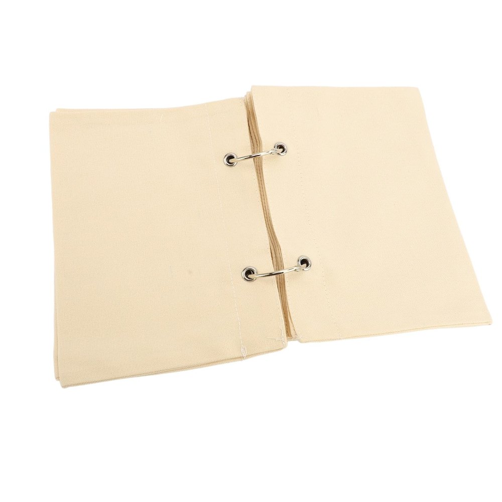 AUNMAS Linen Cover Sketchbook with Stitchable Pages, Blank Fabric Art Journal for Drawing, Writing Mixed Media, Portable Travel Sketch Book for Artists