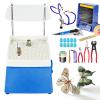 agreilduite Stained Glass Starter Kit for Adults,Glass Grinder/Soldering Iron Kit/Glass Cutter Tool Kit/Solder Exhaust Fan/Solder Clamp,Soldered Stained Glass kit for Beginners & Hobbyists view 1