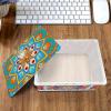 Diamond Dots Jewelry Box 5D DIY Kit Mandala Decorative Storage Box Diamond Art Painting PVC Trinket Storage Case Special Shaped Gem by Number Stitch Handmade Crafts for Dresser Tabletop Ornament view 2