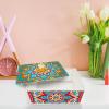Diamond Dots Jewelry Box 5D DIY Kit Mandala Decorative Storage Box Diamond Art Painting PVC Trinket Storage Case Special Shaped Gem by Number Stitch Handmade Crafts for Dresser Tabletop Ornament view 3