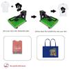Heat Press Machine 15x15 Inch with Slide Out Drawer, LCD Control Panel and Adjustable Pressure Suitable for Businesses, Professional and Home use (Green) view 3