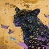 Cross Stitch Kits for Beginners Stamped Cross-Stitch Supplies Needlework 11CT 3 Strands Cotton Thread Printed DIY Needlepoint Kits Craft Needlework Set(Black panther and butterfly,16x20inch) view 1