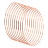 PATIKIL 6.3 Inch Dream Catcher Rings, 10 Pcs Metal Macrame Wreath Floral Round Ring Hoop for Christmas Decor Home Car DIY Craft Wedding Wall Hanging Decorations, Rose Gold view 1