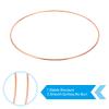PATIKIL 6.3 Inch Dream Catcher Rings, 10 Pcs Metal Macrame Wreath Floral Round Ring Hoop for Christmas Decor Home Car DIY Craft Wedding Wall Hanging Decorations, Rose Gold view 3