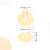 uxcell 50Pcs 12mm Silicone Lentil Beads, Rubber Abacus Focal Bead Loose Bulk Beads for DIY Keychain Pens Bracelets Jewelry Making (Light Yellow) view 2