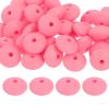 uxcell 50Pcs 12mm Silicone Round Beads, Bright Pink, Loose Craft Beads for DIY Jewelry Making view 1