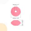 uxcell 50Pcs 12mm Silicone Round Beads, Bright Pink, Loose Craft Beads for DIY Jewelry Making view 2