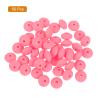uxcell 50Pcs 12mm Silicone Round Beads, Bright Pink, Loose Craft Beads for DIY Jewelry Making view 3