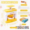 Button Maker Machine, 55mm(2.16 inch) Pin Badge Maker Machine, DIY Badge Punch Press Kit with 48 pcs Button Parts Pictures, Circle Cutter, Arts & Crafts Birthday Gifts for kids, School Projects view 3