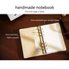 CATaireen Personalized Notebook for Women A5 A6 Handmade Retro Corduroy Printed Floral Cloth Cover Work Journal Diary Fabric Notepad Blank Inner Paper Binder Sketchbook (A5) view 3