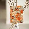 CATaireen Personalized Notebook for Women A5 A6 Handmade Retro Corduroy Printed Floral Cloth Cover Work Journal Diary Fabric Notepad Blank Inner Paper Binder Sketchbook (A5) view 4