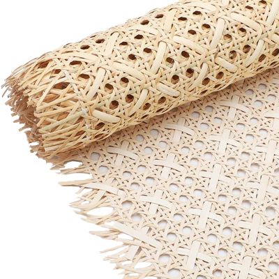 Rattan Cane Webbing Roll 16/20/24/36 Inch,Natural Rattan Fabric Roll Hexagon Weave Wicker Material,Open Mesh Cane Net Rattan Webbing,Cane Webbing Sheet for Rattan Dresser Nightstand Cabinet Repair(28"