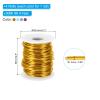 PATIKIL 15 Gauge 1.5mm Aluminum Craft Wire, 98.4Ft 4 Roll Metal Wire Armature Bendable Wire for Jewelry Making Metal Wrap DIY, Steel Blue/Dark Pink/Light Blue/Yellow view 2
