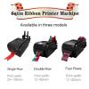 ddingsmafosee Satin Ribbon Printing Machine,Personalized Ribbon Machine,with Ribbon Holder,Supports 50+ Languages,Print Simple Plain Text, Patterns, Logos,for Weddings/Parties/Birthdays,doublerow view 3