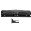 3-Hole Paper Punch, Adjustable, Metal Cutter Head, 10 Sheet Capacity, Black, for Home Office DIY Projects view 1