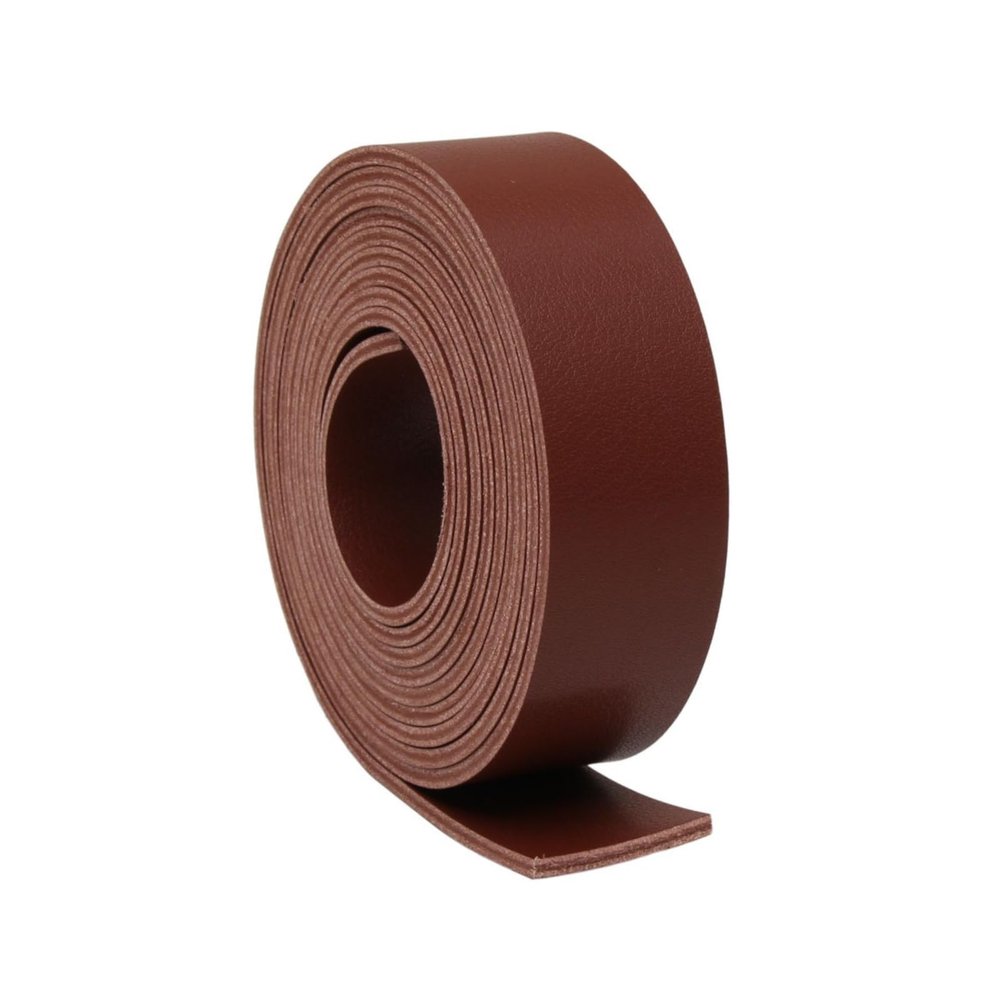 lalatia Double Sided Faux Leather Strip Leather Strap (Dark Brown, 1'' x 2 Yards)