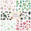 300 PCS PVC Taro Leaf Stickers, Self-Adhesive PVC Greenery Stickers Nature Plant Decals for Scrapbook, Laptop, Journal, DIY Project, Spring Themed Party Decors view 1